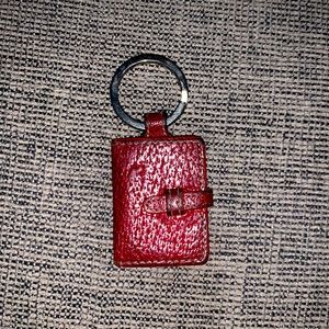 Coach mini booklet keychain